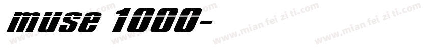 muse 1000字体转换